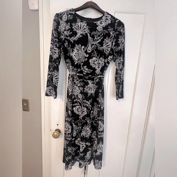 chinese dress ladies Crew Neck A-line Midi Dress main image 1